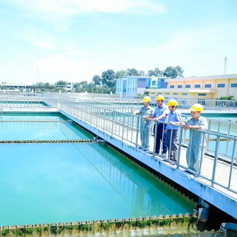 Hệ thống cấp nước sạch và bể xử lý