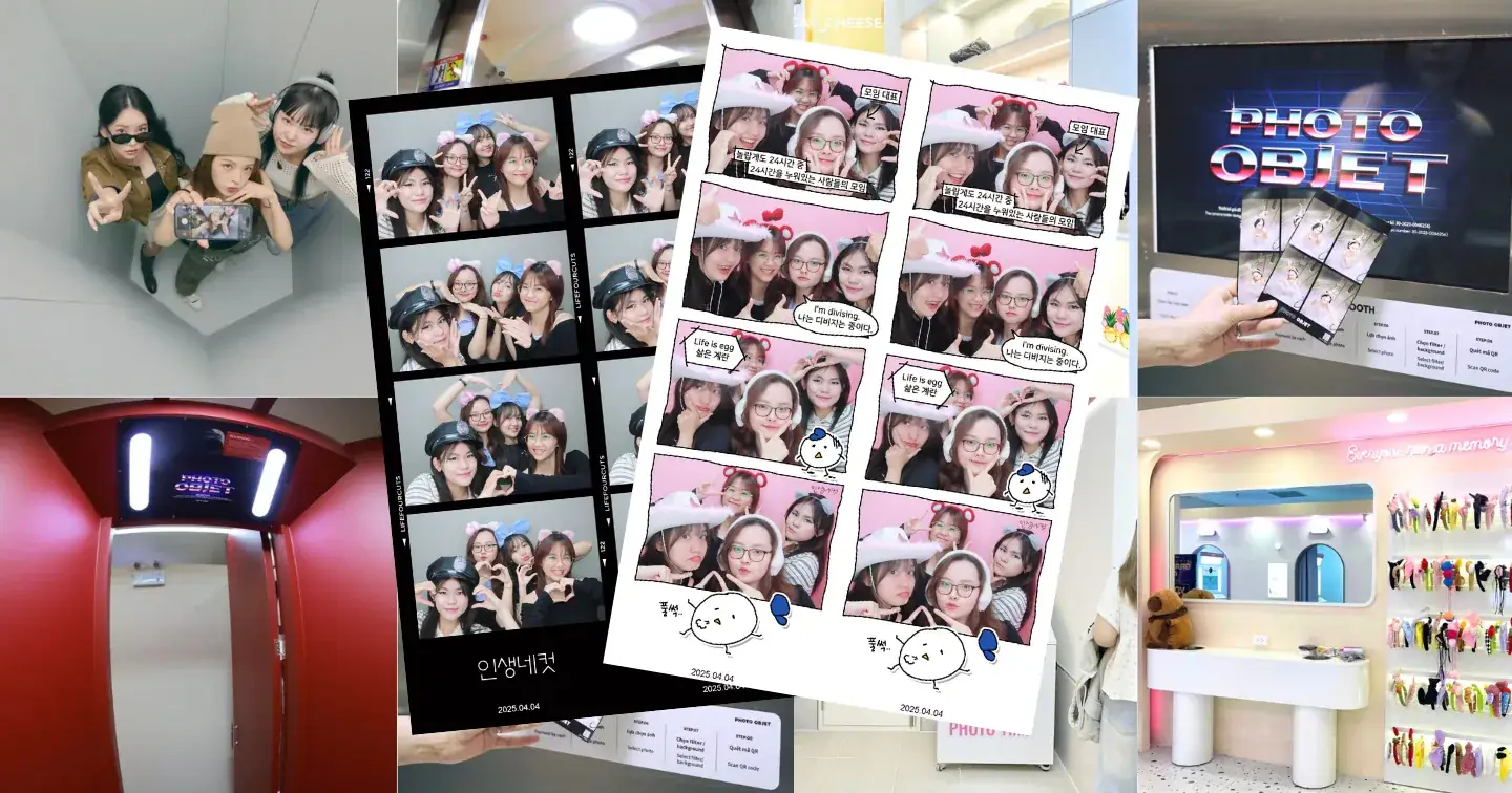 Photobooth với máy chụp và phông nền sự kiện