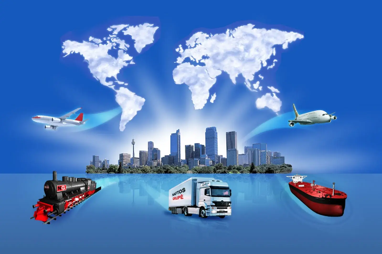 Lô hàng quốc tế được chuẩn bị tại trung tâm logistics